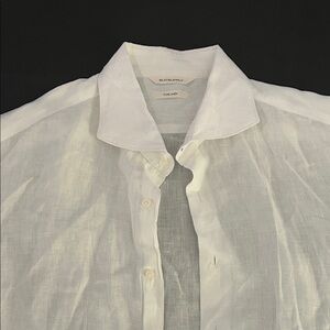 Suitsupply White Linen Casual Shirt